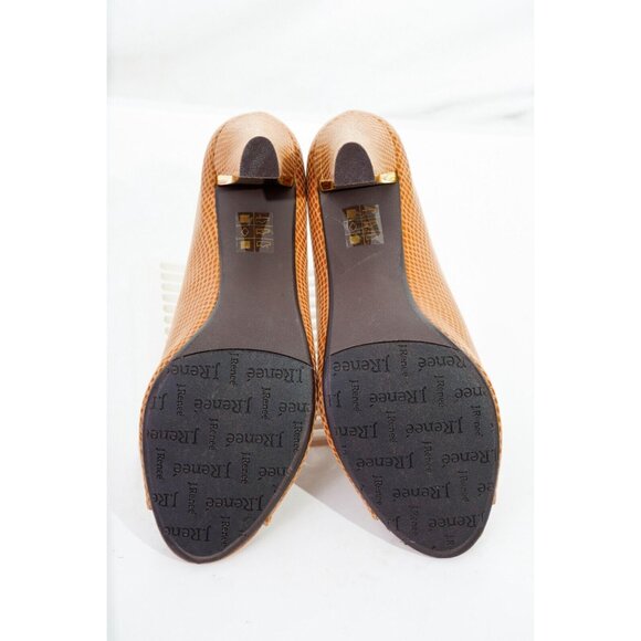 J. Renee Franca Mule Heels Faux Snakeskin Women's Sz 8.5N Shoes - Picture 7 of 15